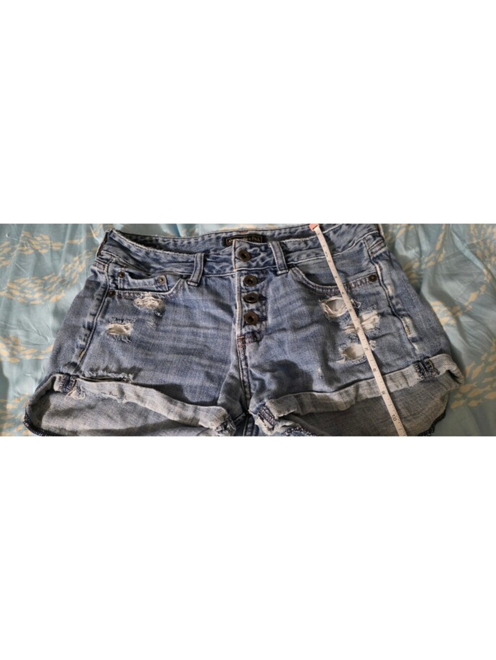 Abercrombie and Fitch Distressed Denim Shorts